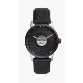 Horlogeband Fossil LE1060 Leder Zwart 22mm